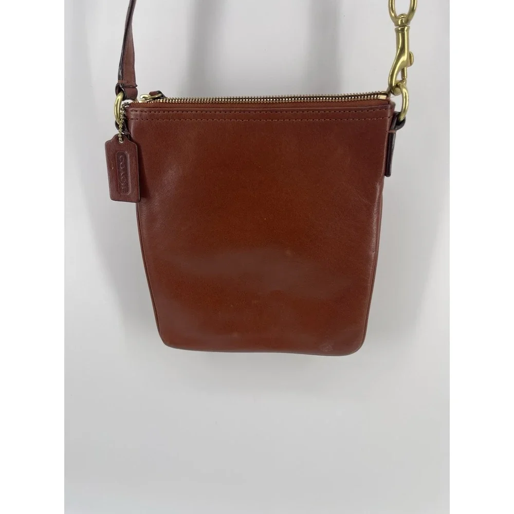 Coach Legacy Cognac Leather Crossbody Bag Purse Brass‎ Hardware Women's